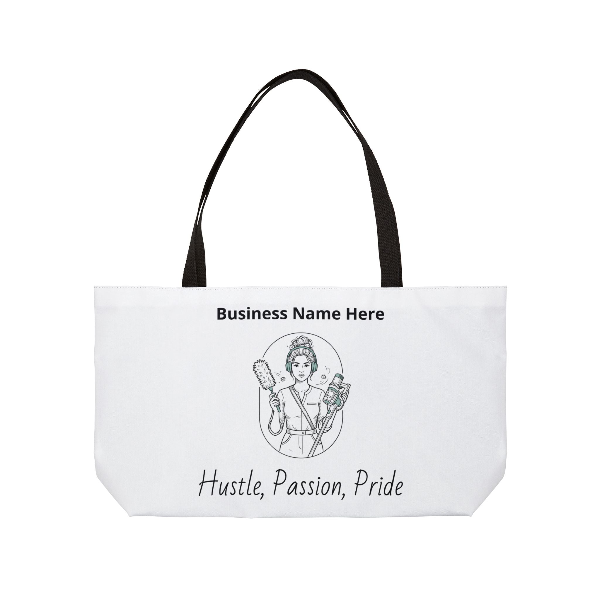 Weekender Tote Bag —Customizable Hustle, Passion, Pride Salon style Tote