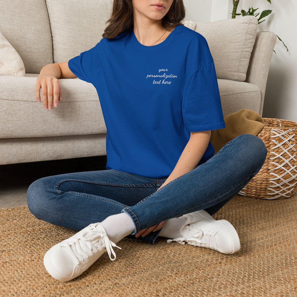 Personalize you tee. Business in the front, Humor in the back.