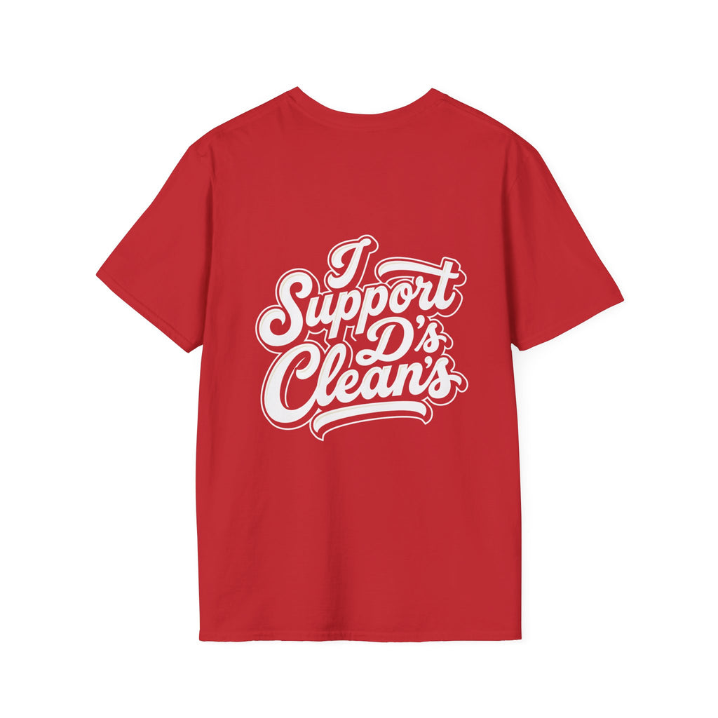 T-Shirt — Casual Olive Graphic Tee with 'Pro Clean Merch' Script Logo