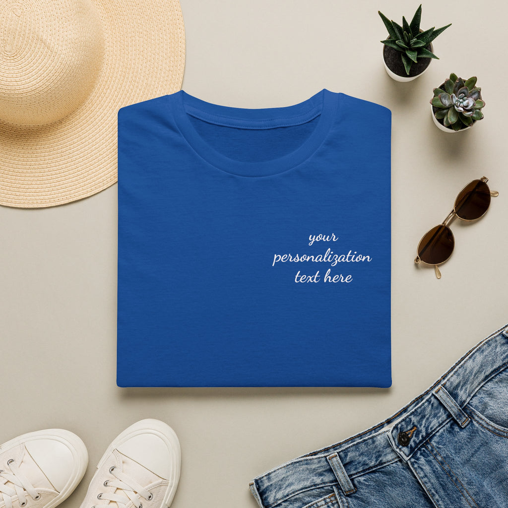 Personalize you tee. Business in the front, Humor in the back.