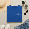 Personalize you tee. Business in the front, Humor in the back.