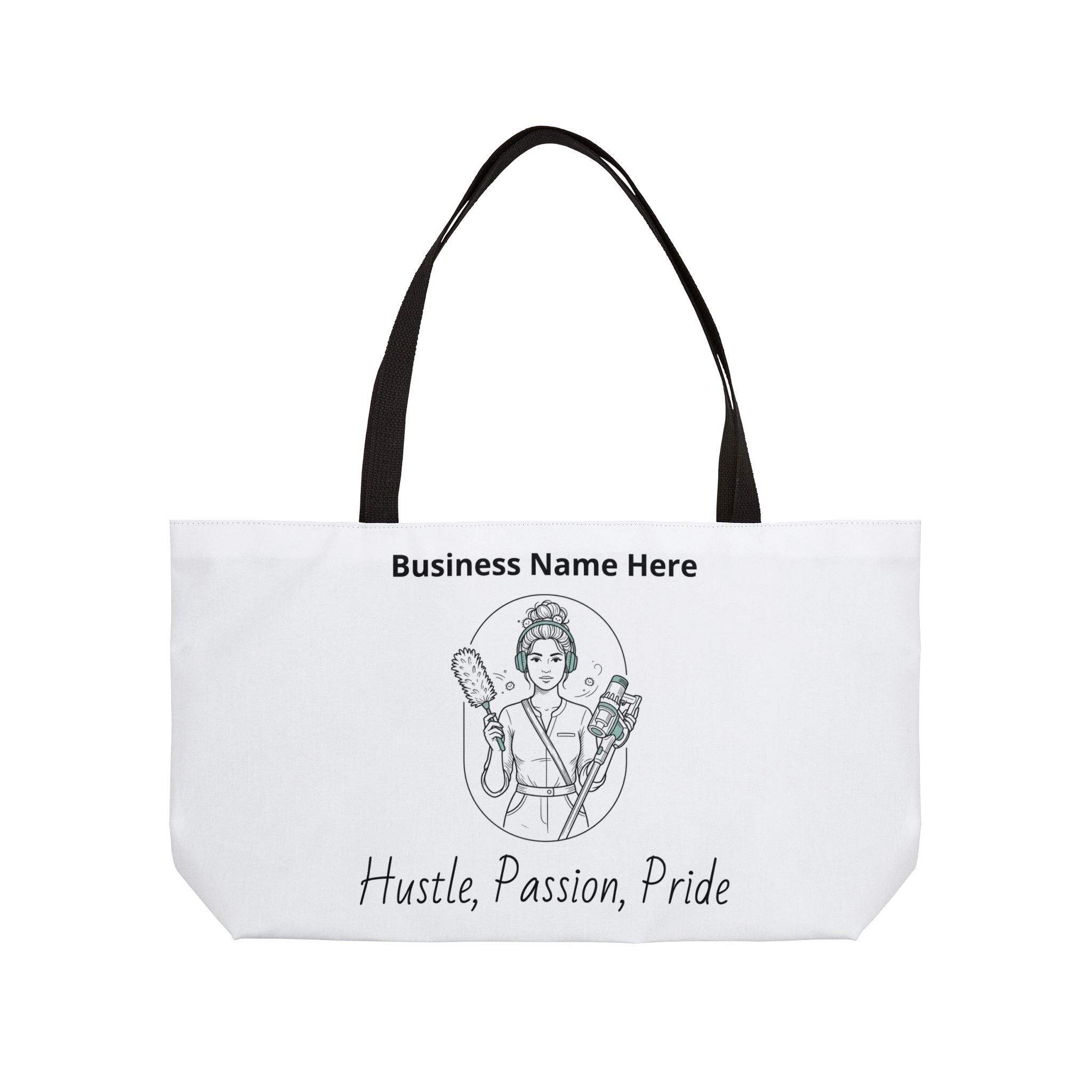 Weekender Tote Bag —Customizable Hustle, Passion, Pride Salon style Tote