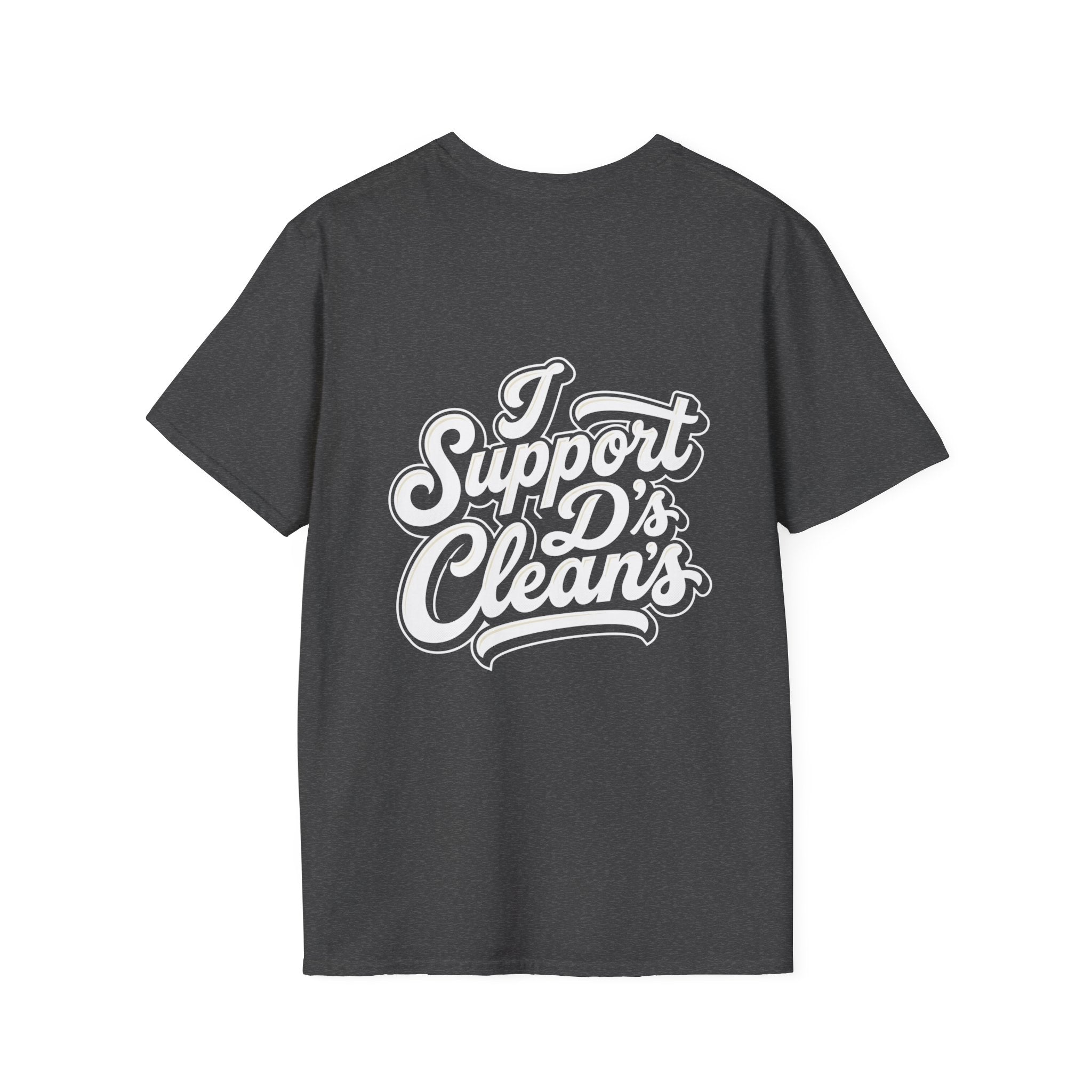 T-Shirt — Casual Olive Graphic Tee with 'Pro Clean Merch' Script Logo