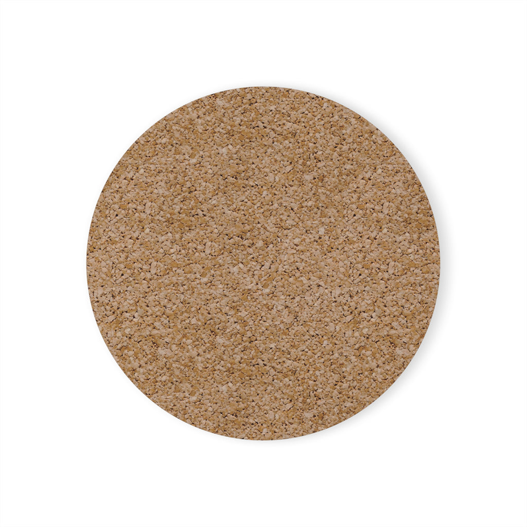 Cork Coaster — Personalized Maid Illustration with Coffee (Custom Name)